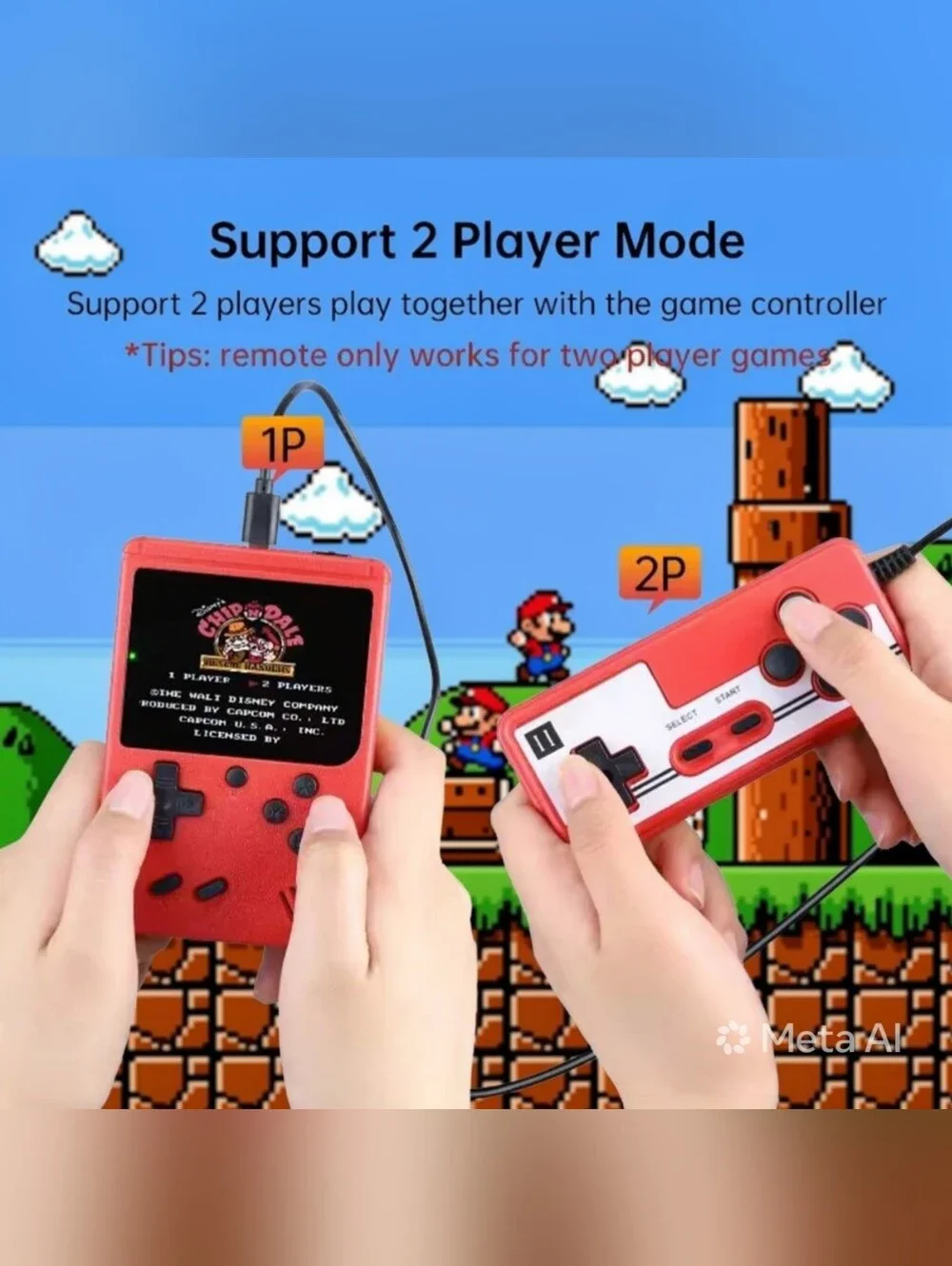 🍄👾Portable Retro 80's Handheld w/500 Classic NES Games👾🍄